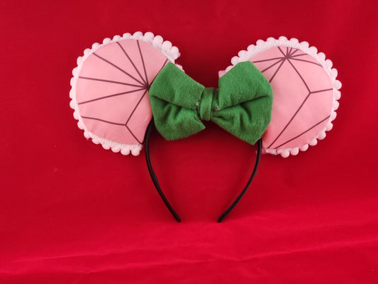 Nezuko Kamado Inspired Mouse Ears