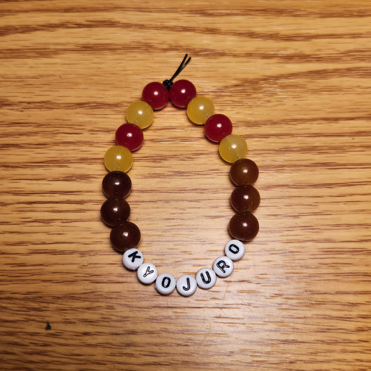 Kyojuro Rengoku Inspired Bead Bracelet