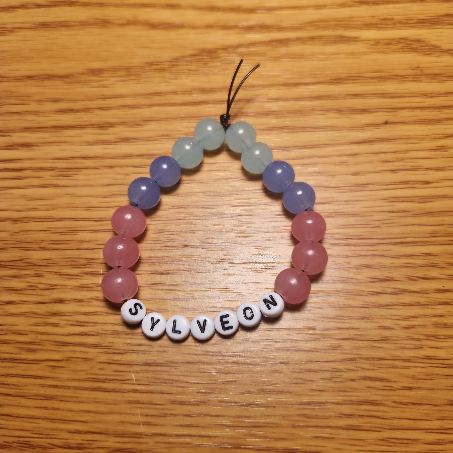 Sylveon Inspired Bead Bracelet